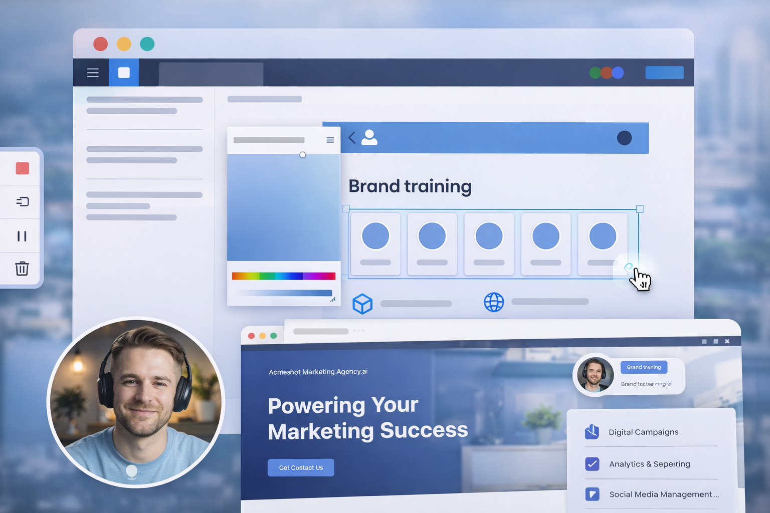 Professional website design example